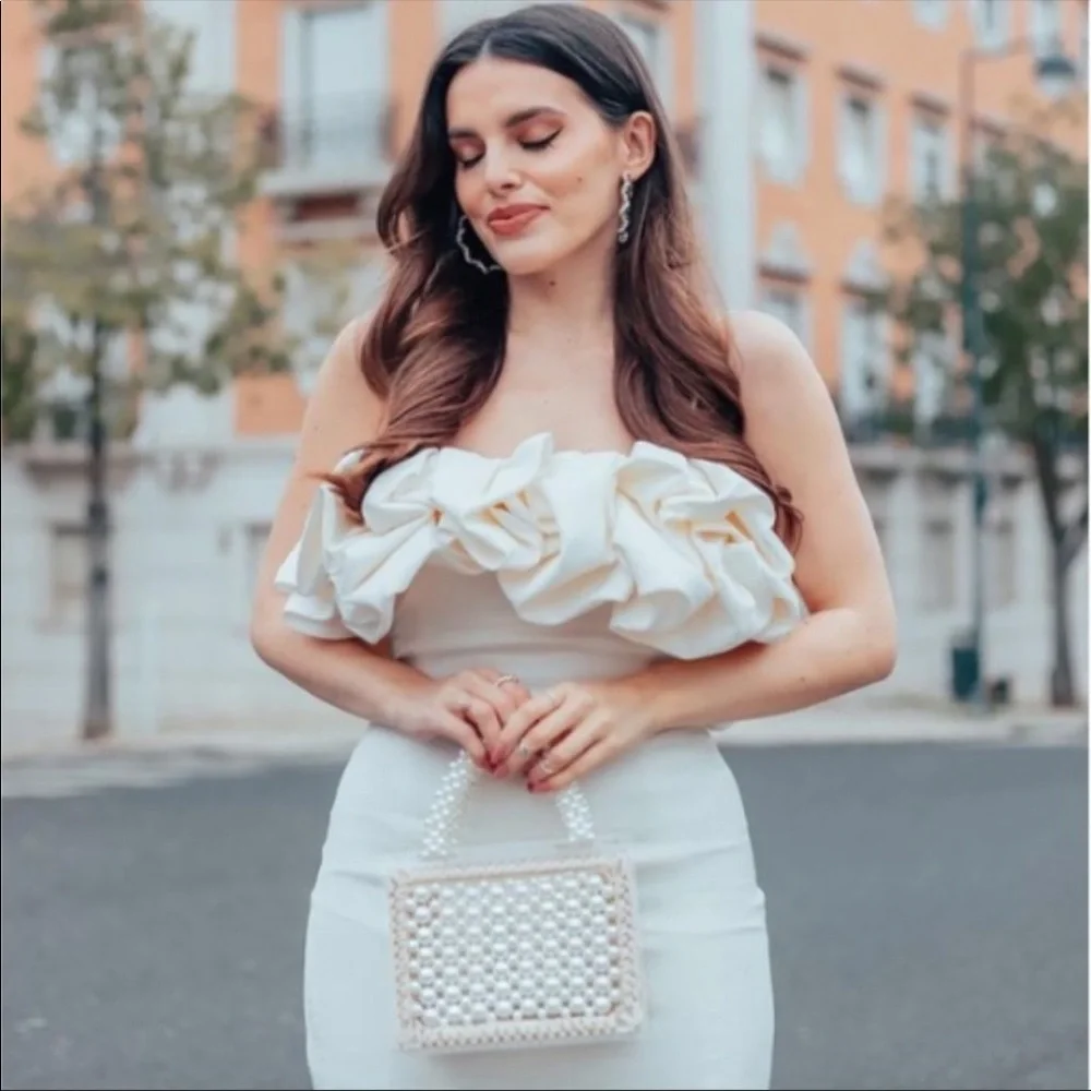 Zara Cream Ruffle Strap Dress - ✨ Bloggers Fav! - Picture 4 of 13